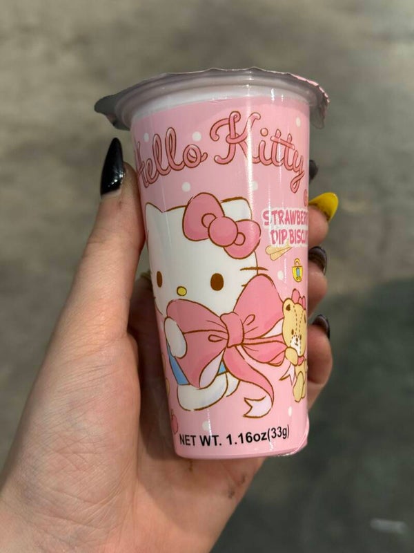 Hello Kitty - Biscuit Dip - Aardbei - B14.4