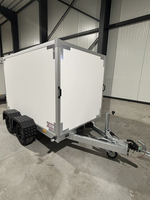 vdm-trailer geremde gesloten dubbel as