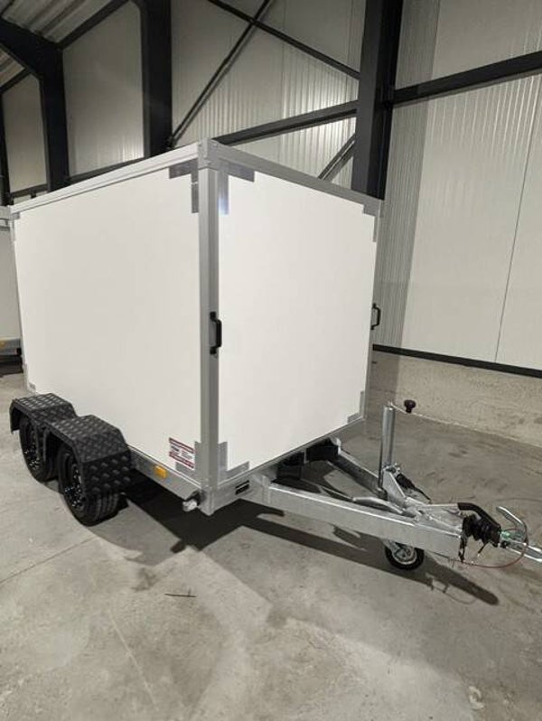 vdm-trailer geremde gesloten dubbel as