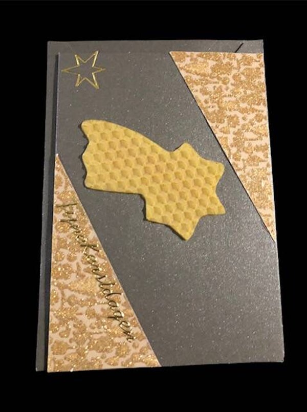 Kerstkaarten met echte bijenwas