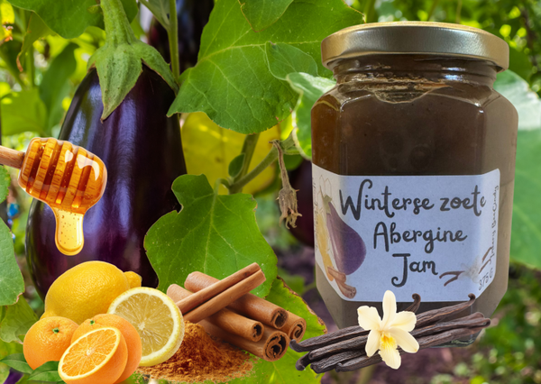 Winterse zoete Aubergine Jam
