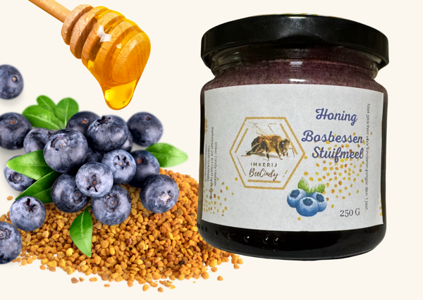 NIEUW  Honing Bosbessen - Stuifmeel pollen