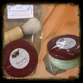 Luxe scheerzeep met kwast