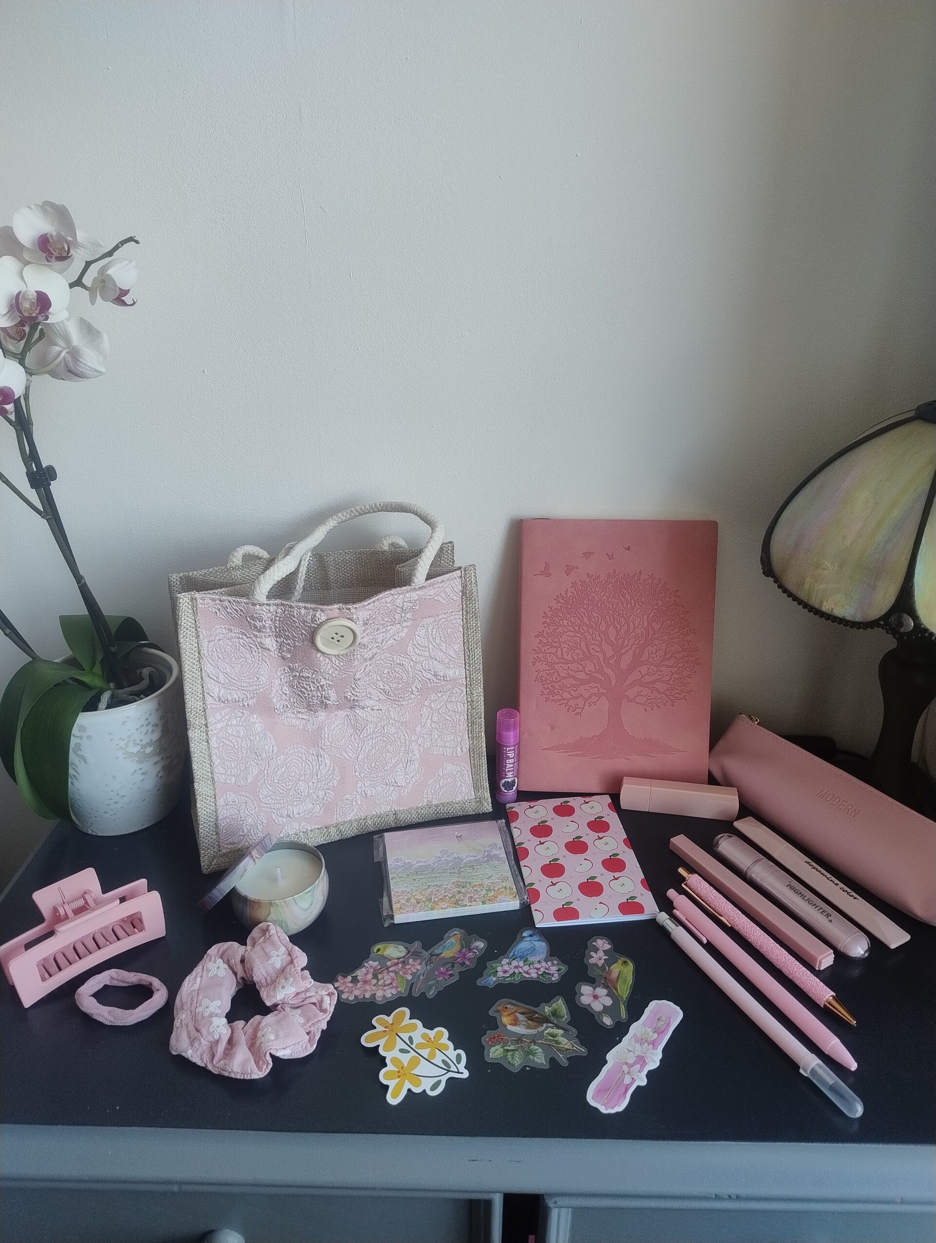 Cute mini tote with stationary bundle.