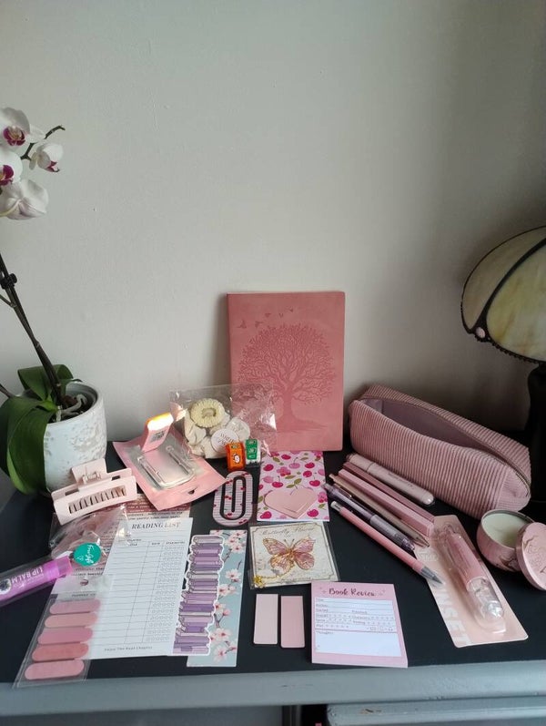 Large pink readers journal bundle