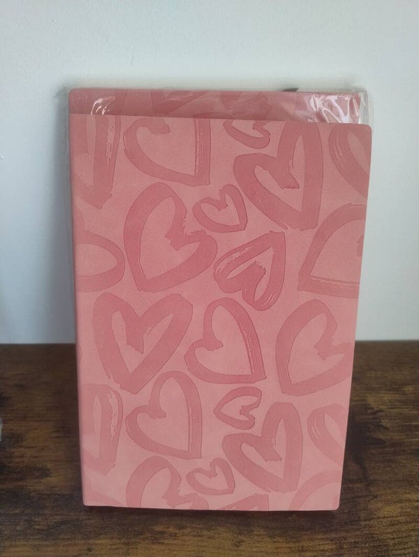 Hearts medium hardback journal
