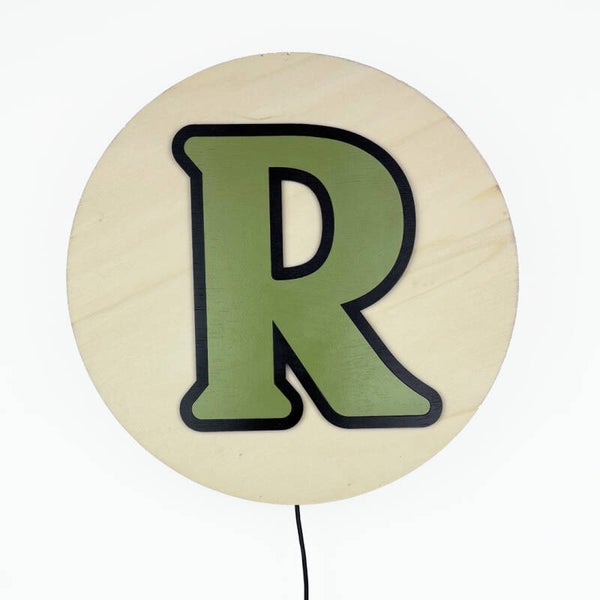 Wandlamp met Letter