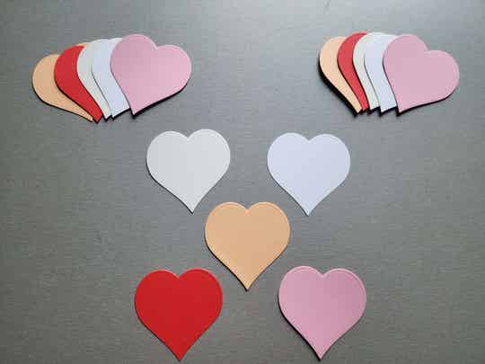 Etiquette coeur (lot de 5)