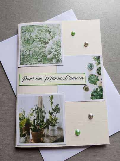 Carte Fêtes des grand-mères succulent