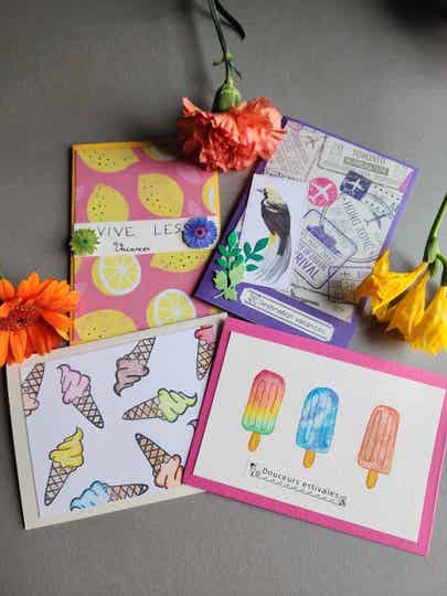 Cartes estivales (4 modèles)