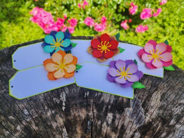 Etiquette fleur (lot de 5 sur commande)