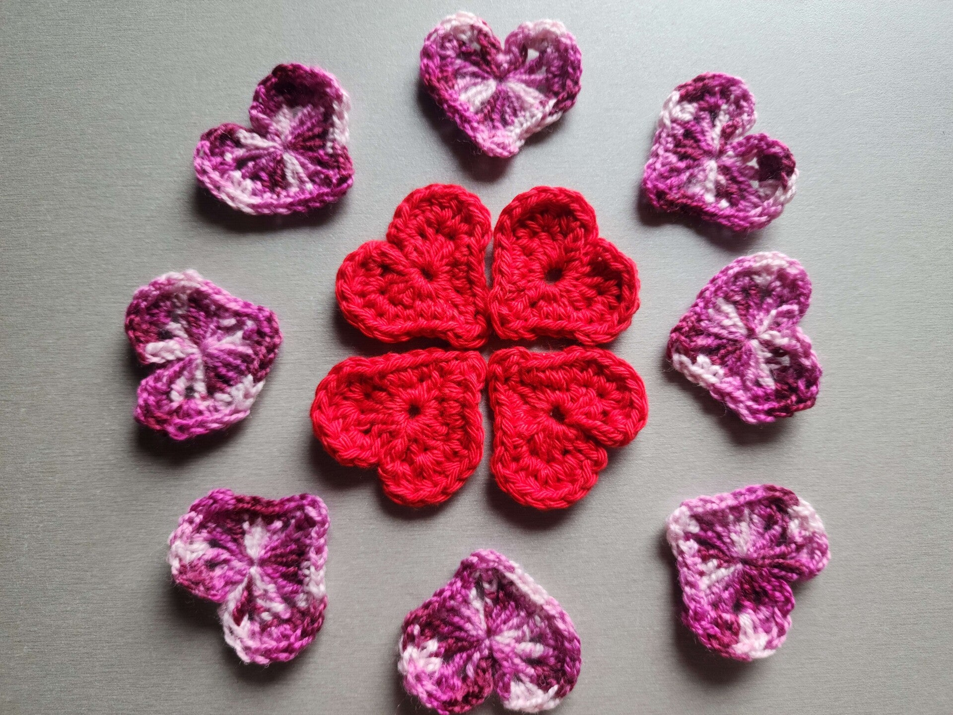 Confettis de table cœur (lot de 4) (2 modèles)