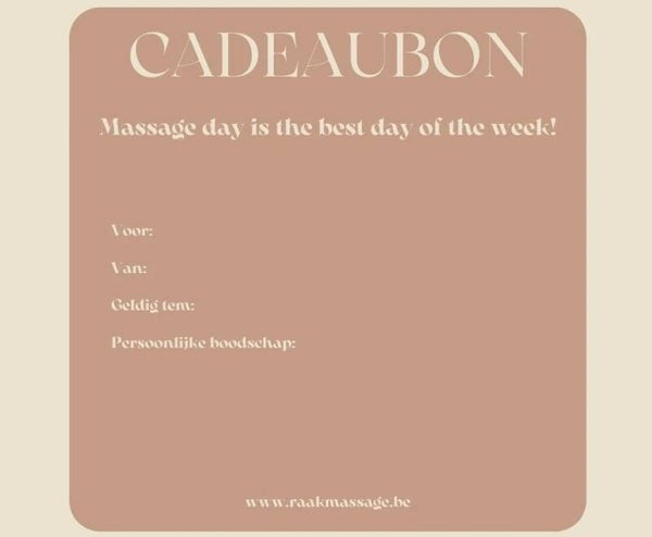 Digitale cadeaubon: Schenk een moment van ontspanning