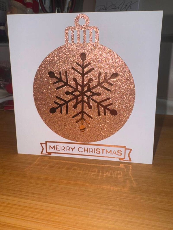 🎄🌲Bauble Christmas card pack