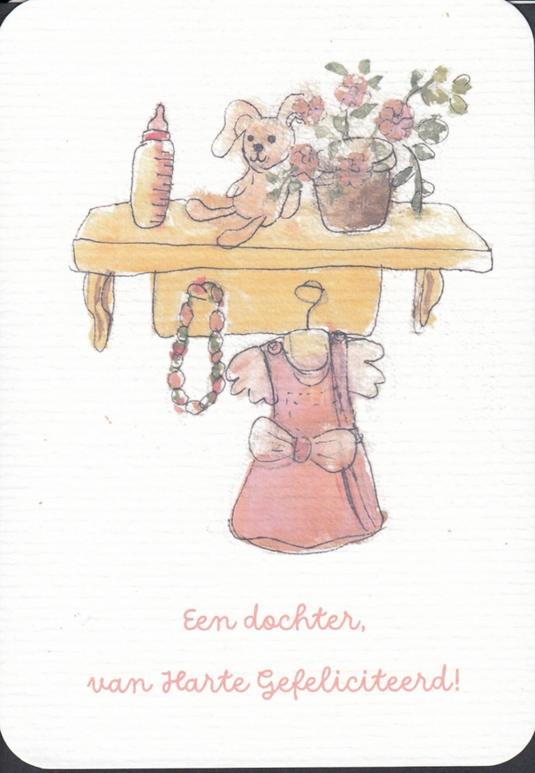 Kaart geboorte dochter