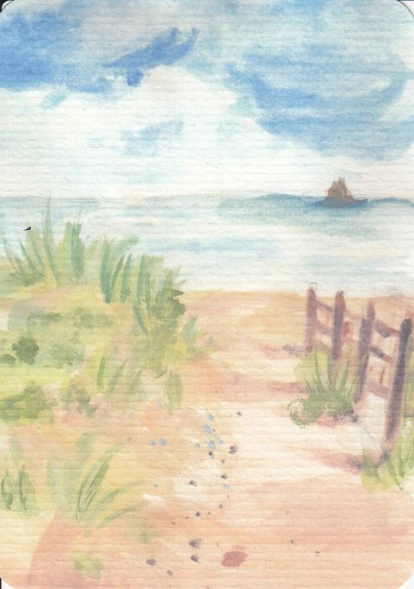 Kaart Zeelandschap - 10 x 15 cm - Blanco