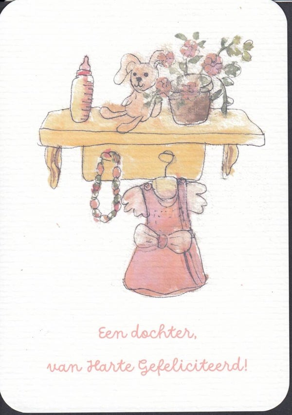 Kaart geboorte dochter