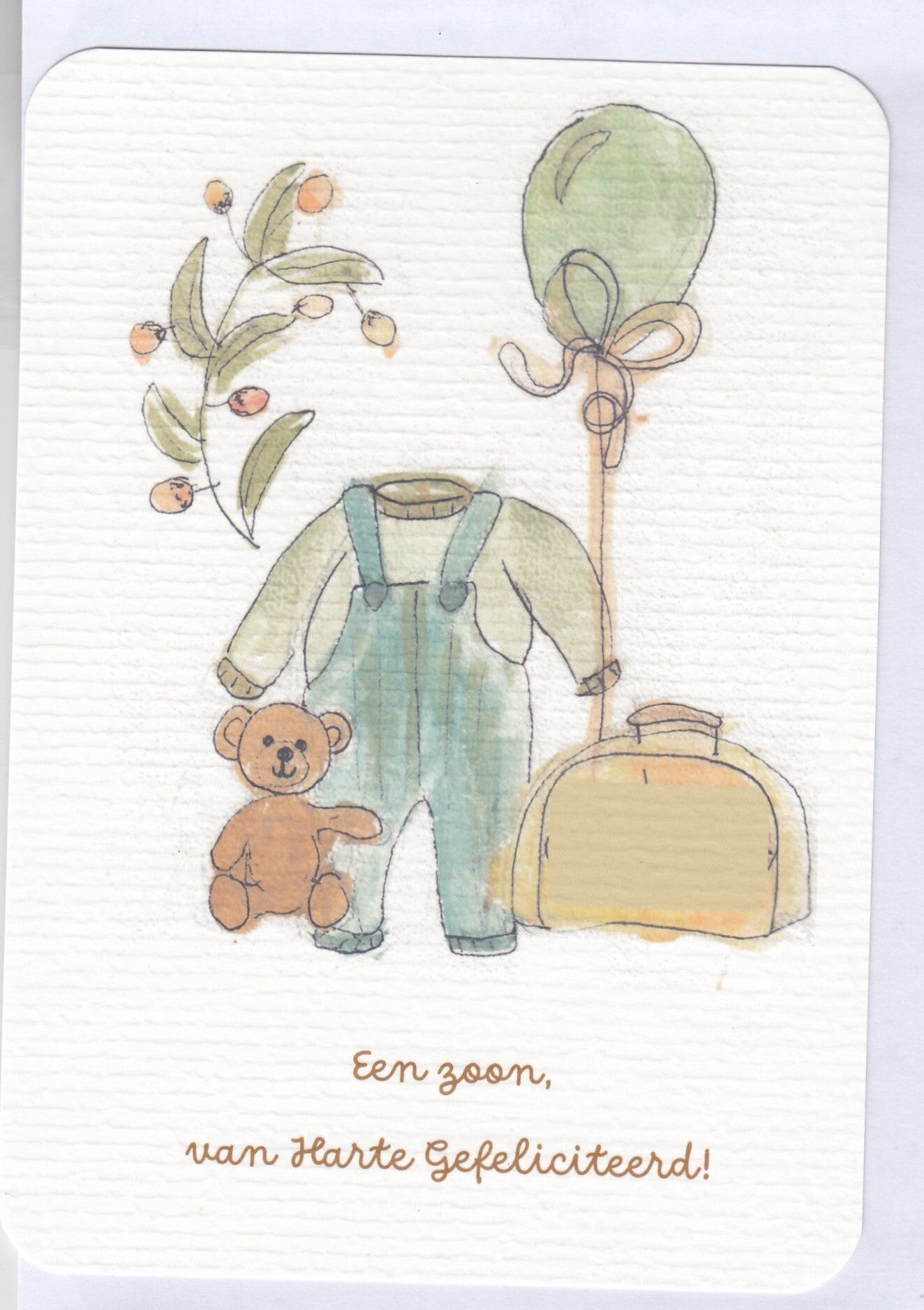 Geboorte Zoon - 10 x 15 cm - Een Zoon van Harte Gefeliciteerd!