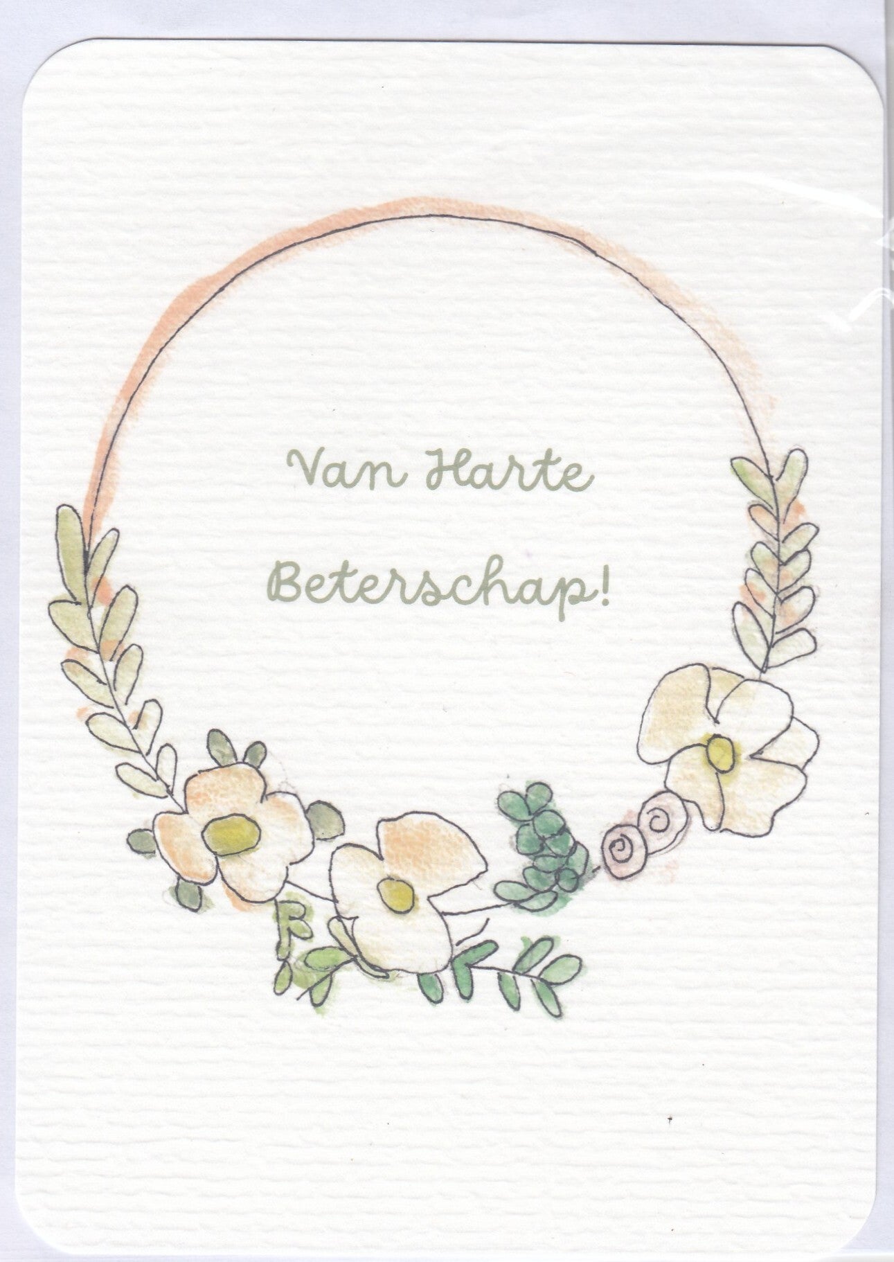 Van Harte Beterschap - met krans