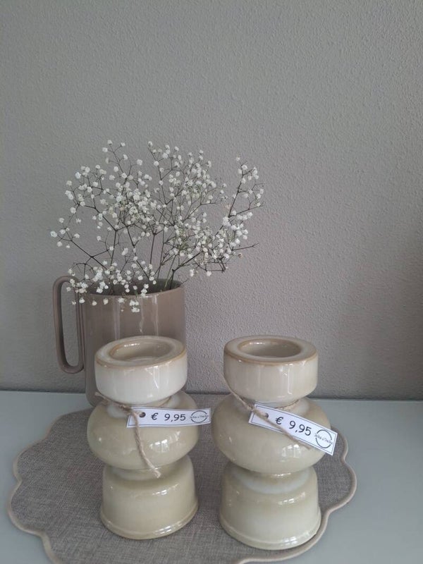 Kandelaar Beige