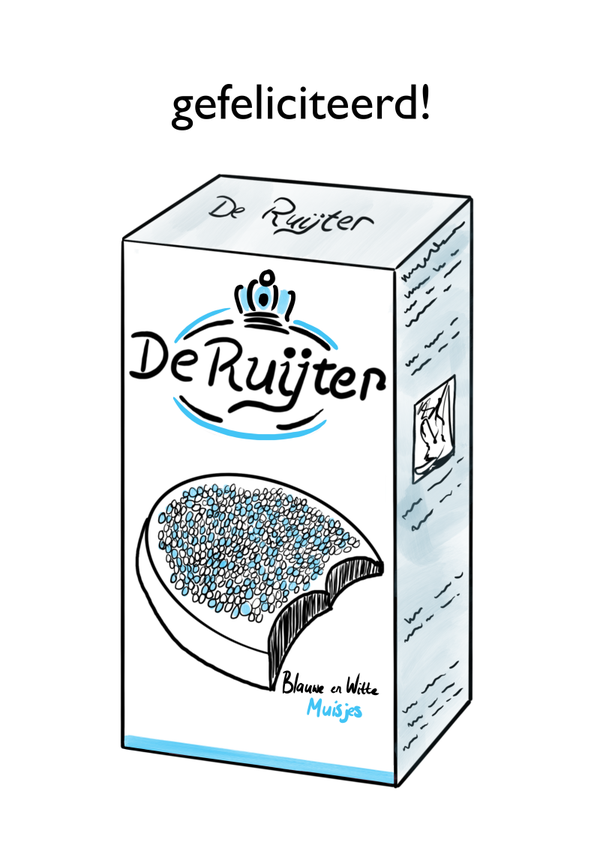 Wenskaart geboorte jongen