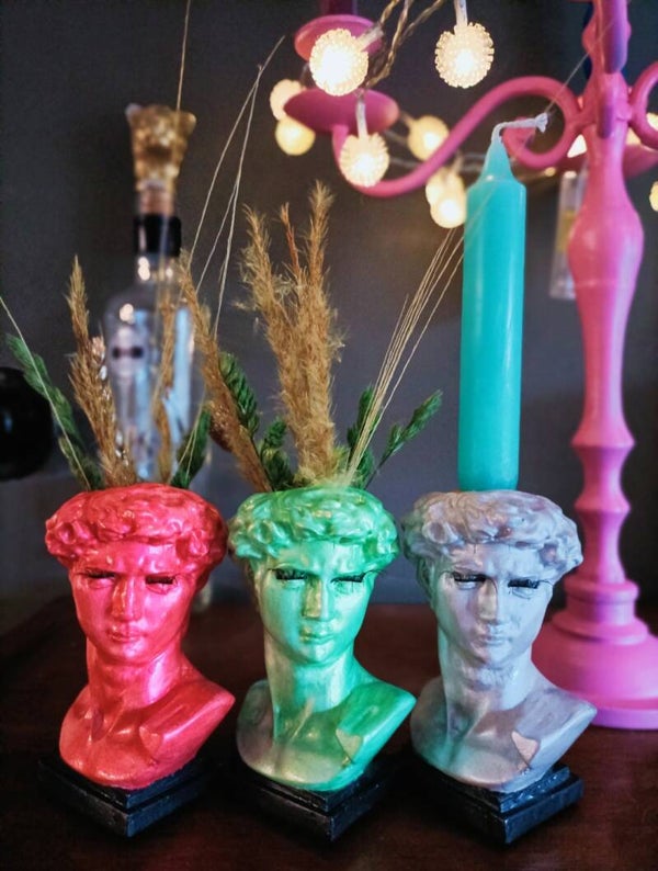 Davids Michelangelo's vaasje of kandelaar