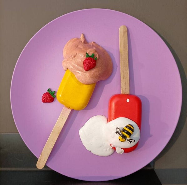 Wanddecoratie ijsjes