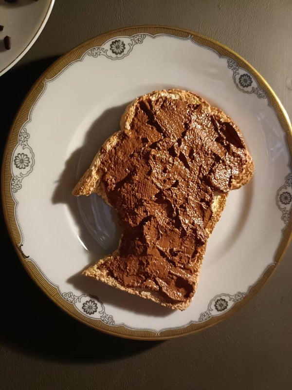 Wanddeco boterham pindakaas