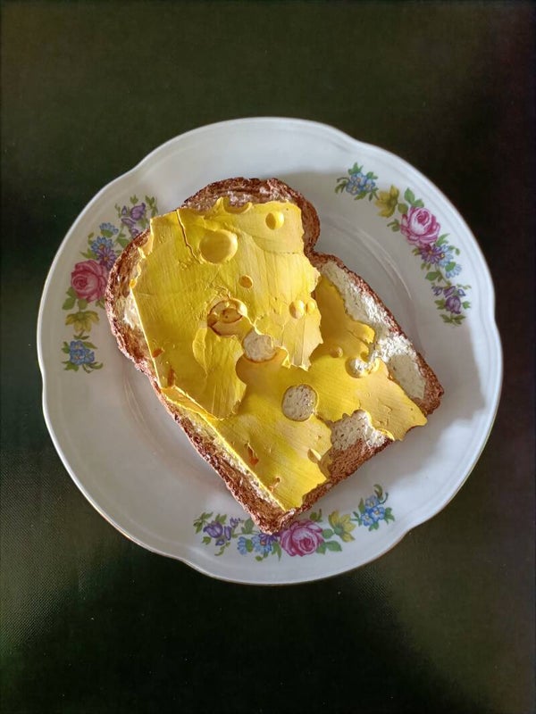 Bruine boterham met kaas