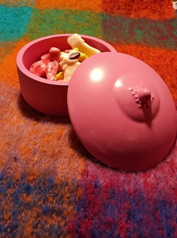 Boobs opbergpot met deksel