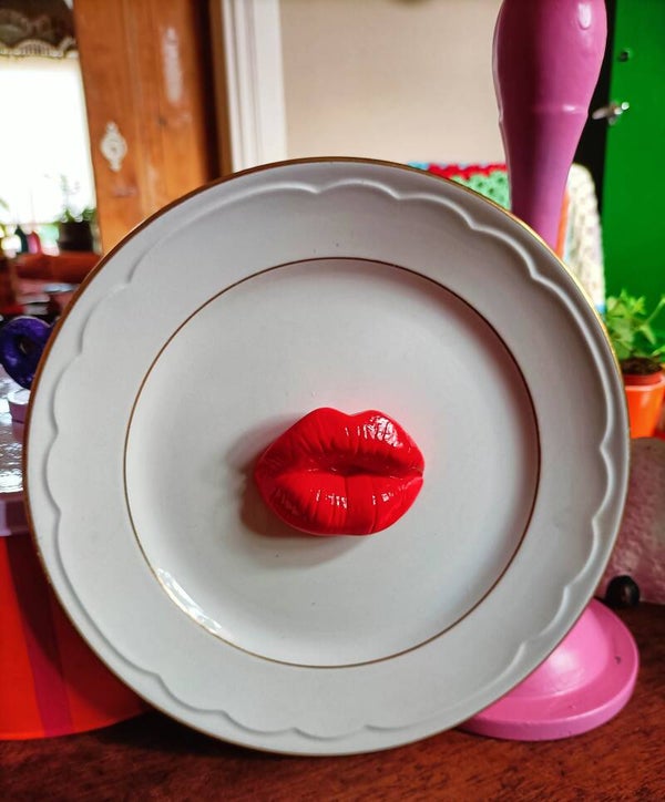 Wandbordje/wandtegeltje kus me