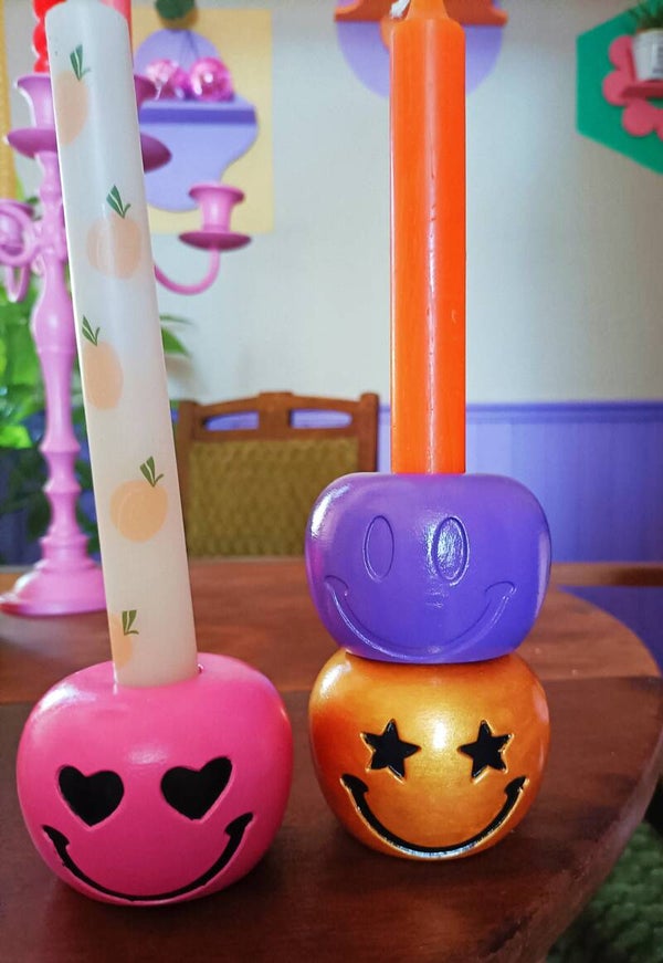 Kaarsenhouder smileys