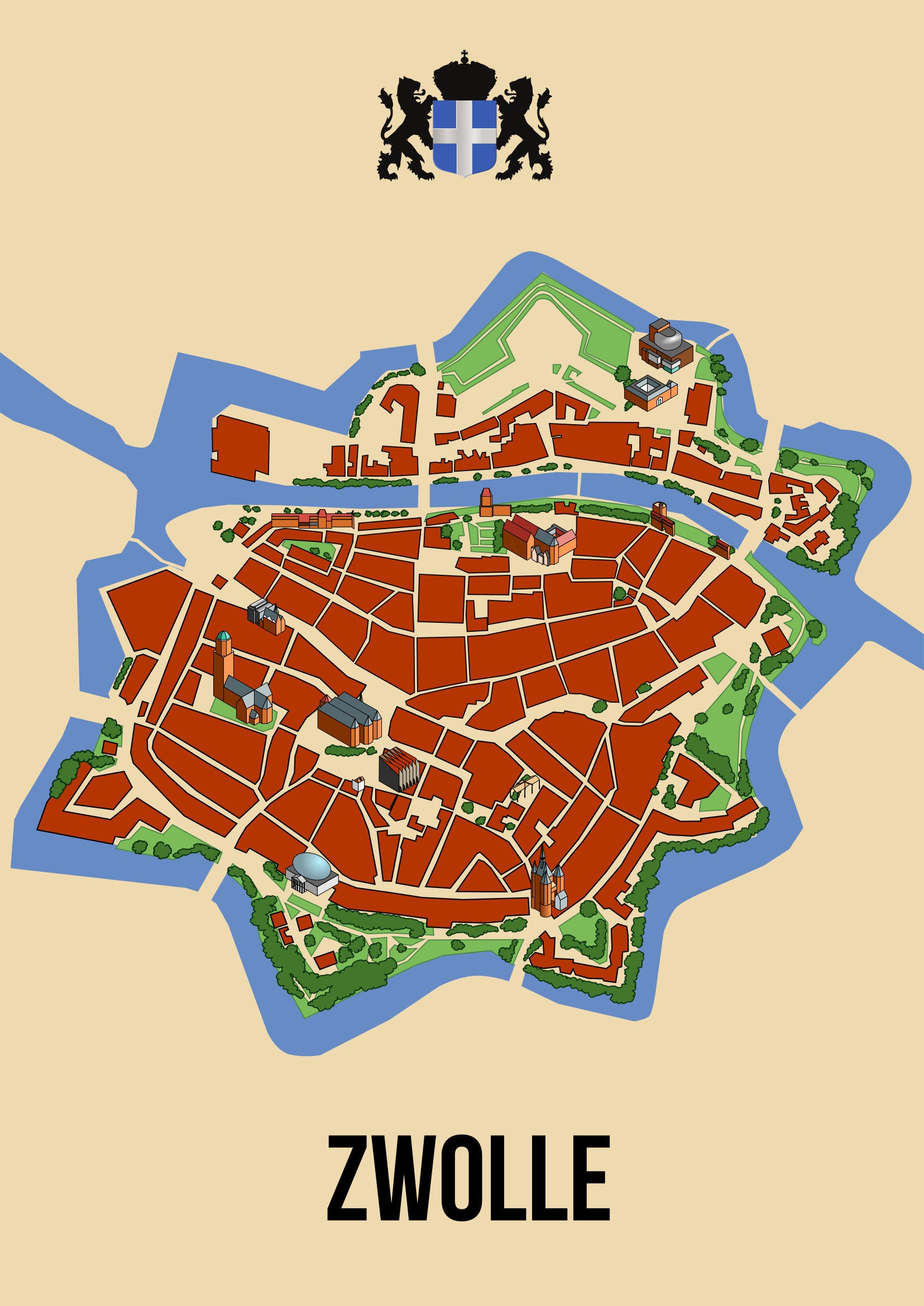 Poster Zwolle A1