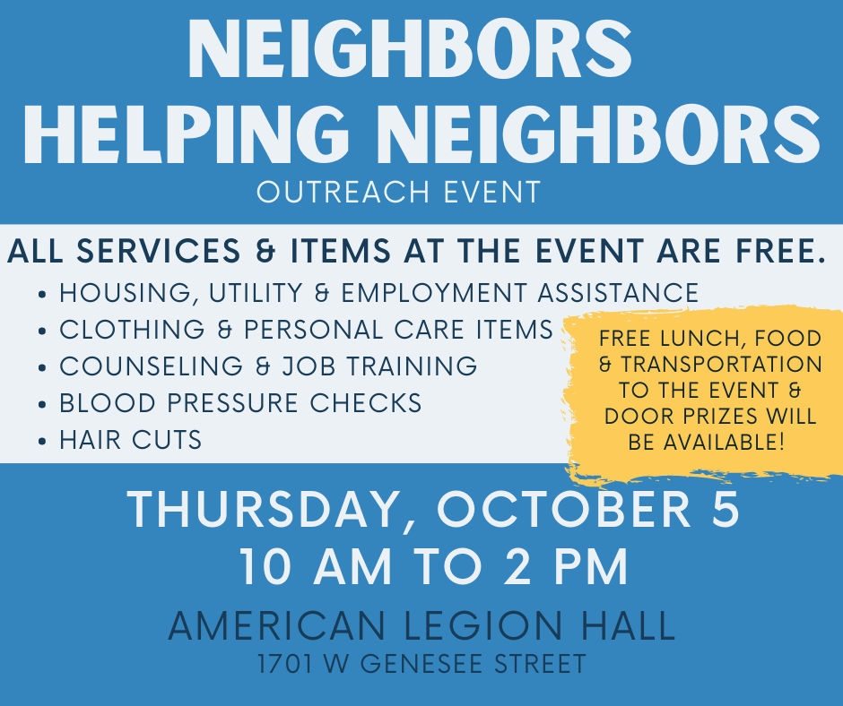 NEIGHBORS HELPING NEIGHBORS