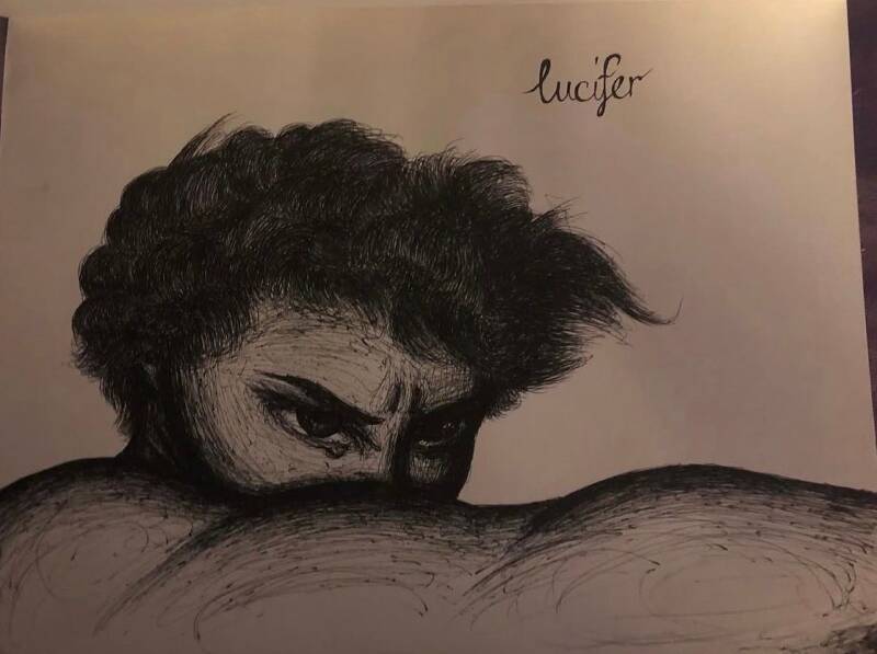 lucifer ballpointpen Art