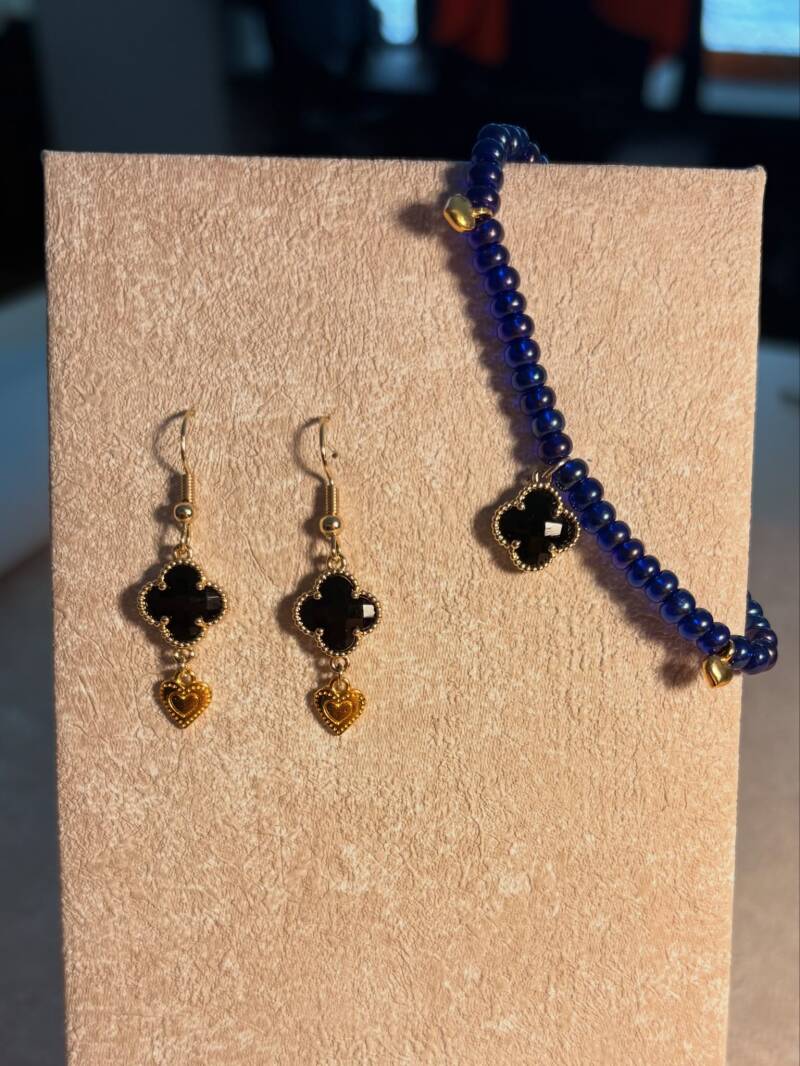 Schmuck blau/schwarz