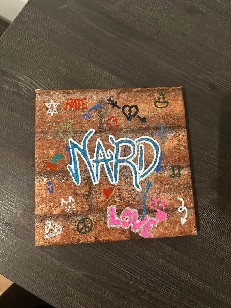 kleine Graffiti Wand