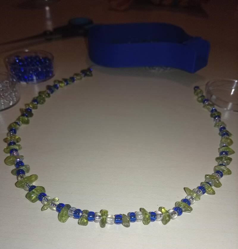 Halskette aus Kristallen