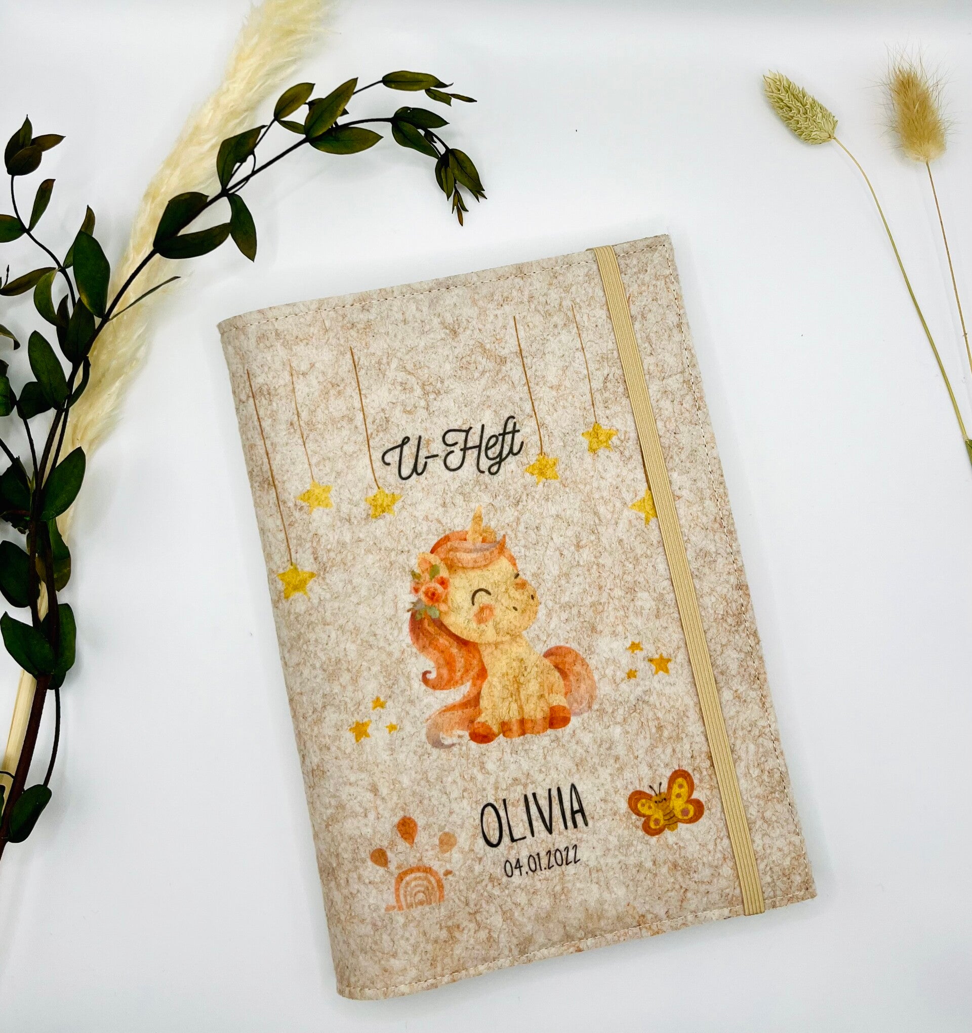 U-Heft Hülle aus Filz