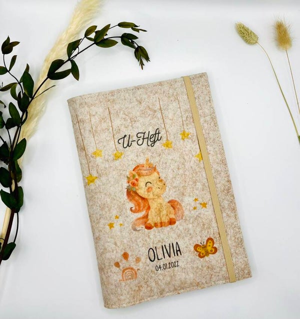 U-Heft Hülle aus Filz