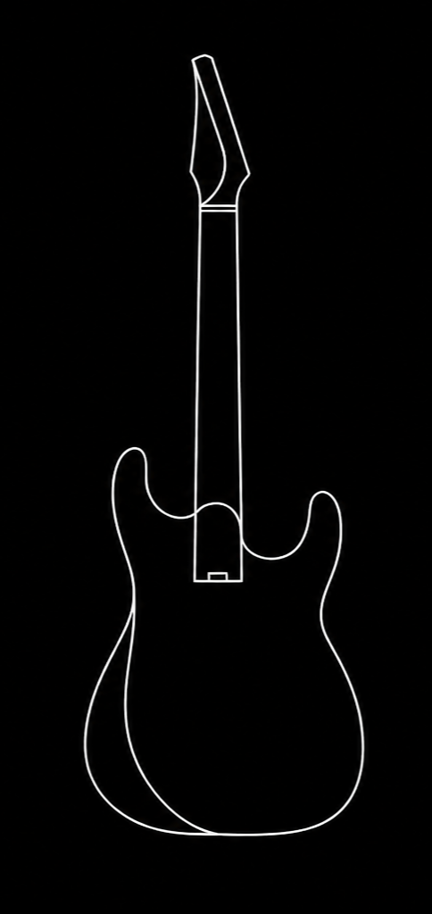 Gaia strat-style custom electric guitar