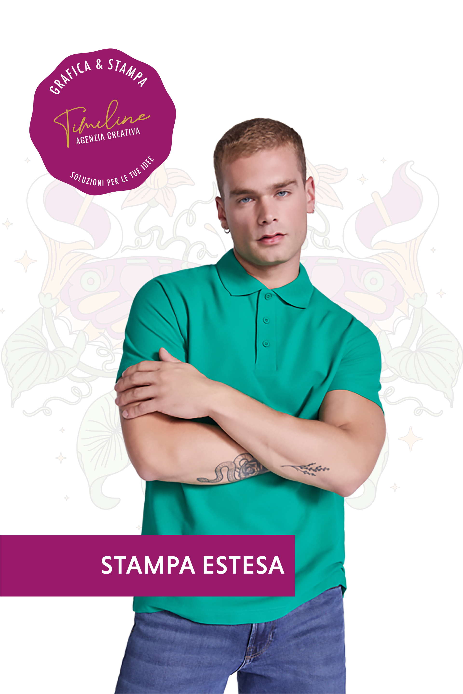 POLO UNISEX  | STAMPA ESTESA