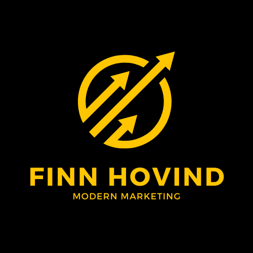 Goldenes Logo von der Marketingfirma F. Hovind Marketing