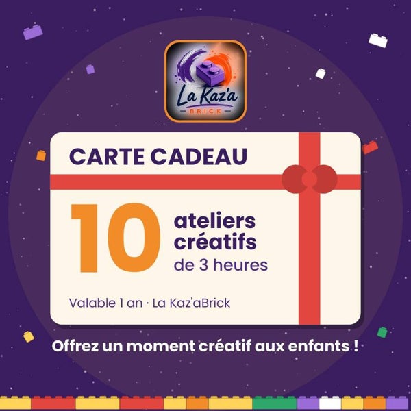 Carte cadeau – 10 ateliers créatifs de 3 h