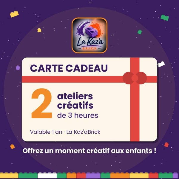 Carte cadeau – 2 ateliers créatifs de 3 h