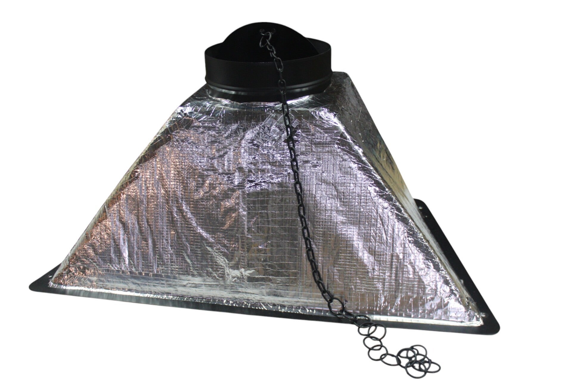 HOTTE DE CHEMINÉE À BOIS ISOLÉE TRADITIONNELLE L 105 X P 55 X H 40 SORTIE FUMÉE DIAM. 25 CM