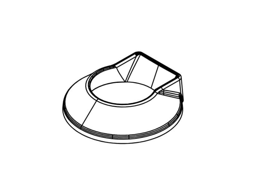 Collier de flamme Klover ORIGINAL pour poêle Aura 80 - Soft 100 - Dual Air