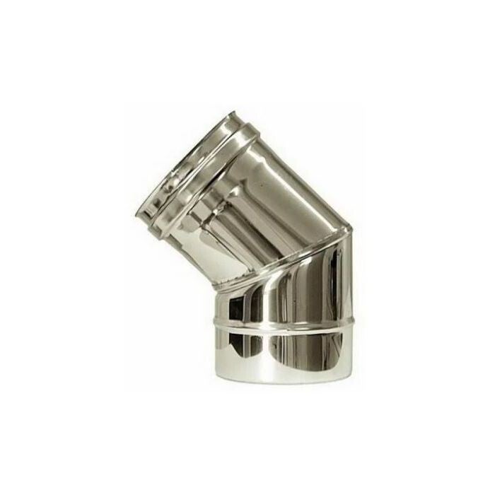 COUDE 45° SIMPLE PAROI EN INOX 316