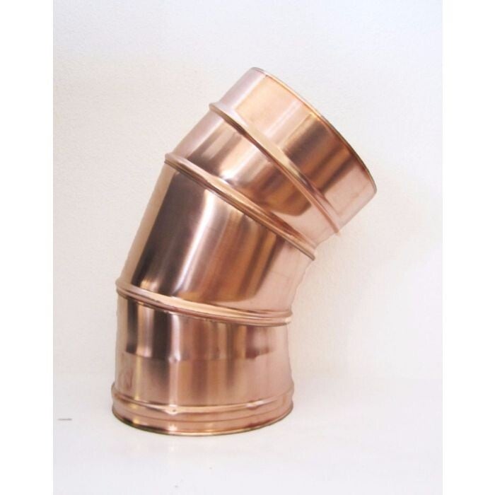 COURBE 45° ISOLÉE DOUBLE PAROI EXTERNE EN CUIVRE