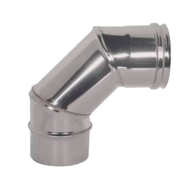 COUDE À 90° EN INOX 316 SIMPLE PAROI